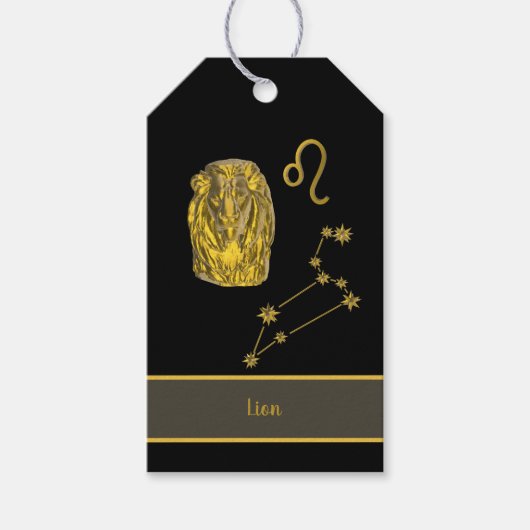 Sternzeichen Löwe - Cadeaulabel (Voorkant)