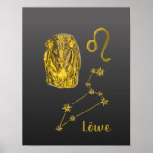 Sternzeichen Löwe - Poster (Voorkant)