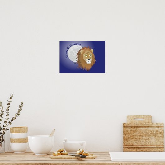 Sternzeichen - Löwe Poster (Keuken)