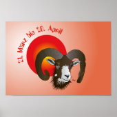 Sternzeichen - Poster Breedte (Voorkant)