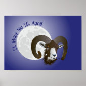 Sternzeichen - Poster Breedte (Voorkant)