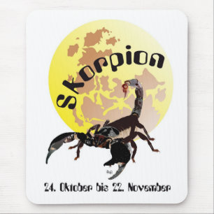 Sternzeichen Skorpion Mauspad Muismat