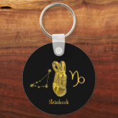 Sternzeichen Steinbock, gold - Sleutelhanger (Voorkant)