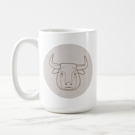Sternzeichen Stier Koffiemok (Links)