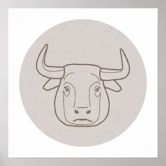 Sternzeichen Stier - Poster (Voorkant)