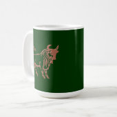 Sternzeichen Stier zodiac sign Taurus Koffiemok (Voorkant links)