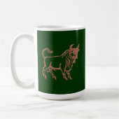 Sternzeichen Stier zodiac sign Taurus Koffiemok (Links)