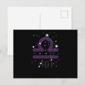 Sternzeichen Waage "Libra" Briefkaart (Voorkant / Achterkant)