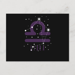 Sternzeichen Waage "Libra" Briefkaart