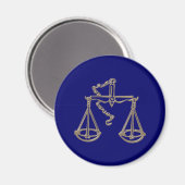 Sternzeichen Waage zodiac sign Libra Magneet (Voorkant / Achterkant)