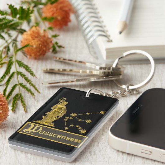 Sternzeichen Wassermann - Sleutelhanger (Voorkant Rechts)