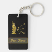 Sternzeichen Wassermann - Sleutelhanger (achterkant)