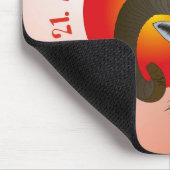 Sternzeichen Widder Mauspad Muismat (Hoek)