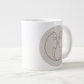 Sternzeichen Zwilling Grote Koffiekop (Voorkant rechts)