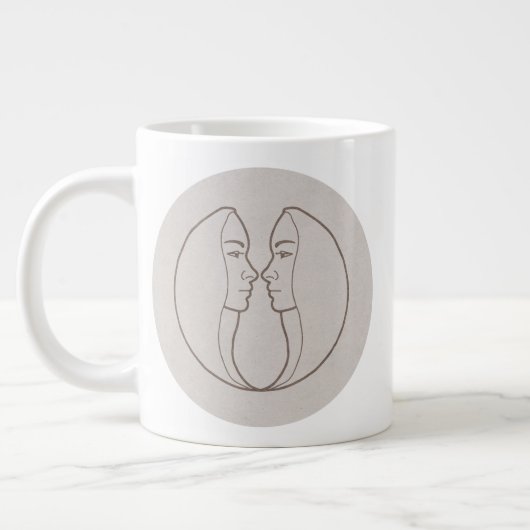 Sternzeichen Zwilling Grote Koffiekop (Links)