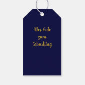 Sternzeichen Zwillinge, gold - Cadeaulabel (Achterkant)