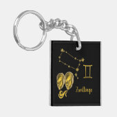 Sternzeichen Zwillinge - Schlüsselanhänger Sleutelhanger (Voorkant Links)