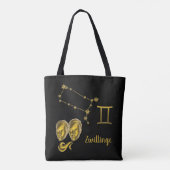 Sternzeichen Zwillinge - Tote Bag (Achterkant)