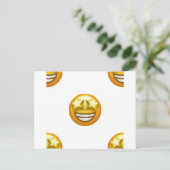 sterogen emoji briefkaart (Staand voorkant)