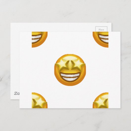 sterogen emoji briefkaart (Voorkant / Achterkant)