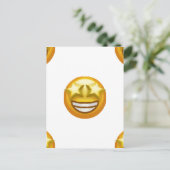 sterogen emoji briefkaart (Staand voorkant)