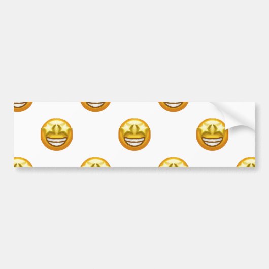 sterogen emoji bumpersticker (Voorkant)