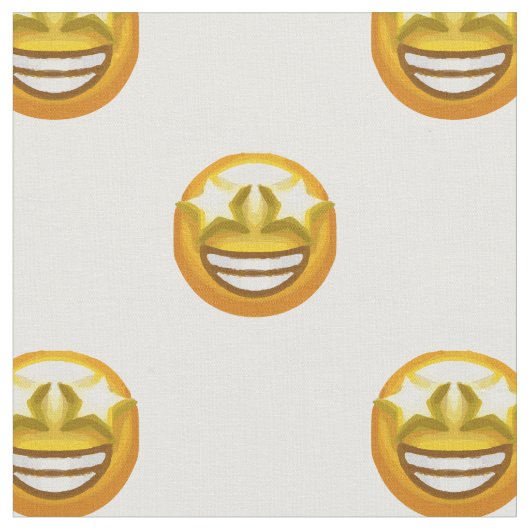 sterogen emoji fabric stof (Close Up)