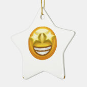sterogen emoji keramisch ornament (Links)
