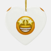 sterogen emoji keramisch ornament (Voorkant)