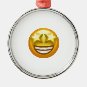 sterogen emoji metalen ornament