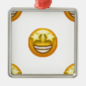 sterogen emoji metalen ornament (Voorkant)