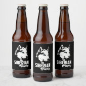 Sterong Husky Siberian Bier Etiket (Flessen)