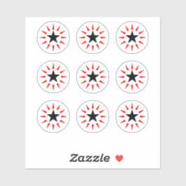 Sterontwerp Pinball Machine Ronde Doel Stickers