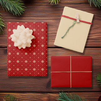 sterpatroon en bijpassende kleuren inpakpapier vel
