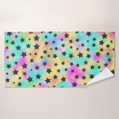 Sterpatroon In 80s Kleuren Badhanddoek (Badhanddoek)