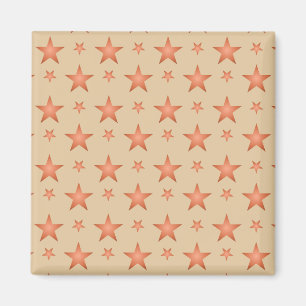 Sterpatroon in terracotta-oranje verlopend magneet