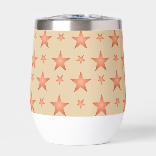 Sterpatroon in verloop terracotta oranje (Voorkant)