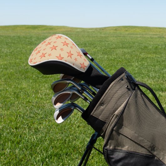 Sterpatroon in verloop terracotta oranje golfheadcover (Insitu)