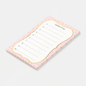 Sterpatroon op roze takenlijst post-it® notes (Schuin)