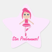 Sterprestaties Dans en Ballet Ster Sticker (Voorkant)