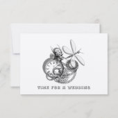  sterpunk-versnellingen opslaan datum save the date (Achterkant)