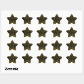 Sterr stickers goud glitters (Vel)