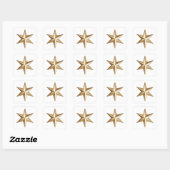 Sterr vierkante stickers (Vel)
