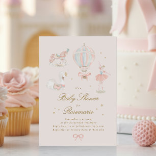 Sterre Meisje Prinses Sprookje Ballerina Baby Show Kaart