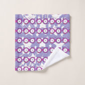 Sterre Met Bril Kinderen Lavendel   Bad Handdoek (Wasdoekje)