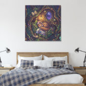 Sterre Nachten Canvas Afdruk (Insitu (Slaapkamer))