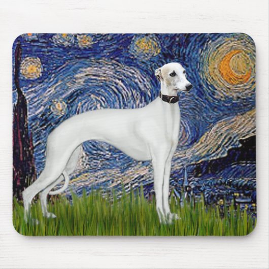 Sterre Nachten - Whippet (11b) Muismat (Voorkant)