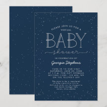 Sterre virtuele babyshower uitnodiging