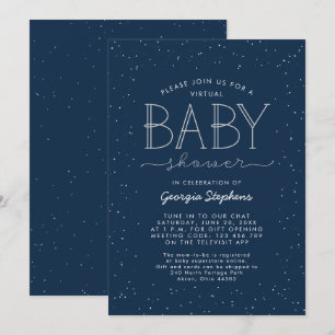 Sterre virtuele babyshower uitnodiging