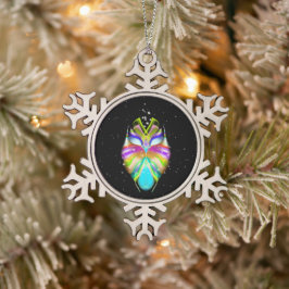Sterrelicht Oracle Uil Tin Sneeuwvlok Ornament